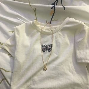 Butterfly crop top 1pc